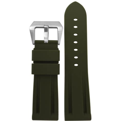 panerai olive rubber|panerai watch bands.